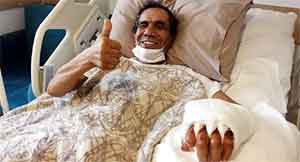 Kopan eliyle hastaneye gitti, 10 saatte yerine dikildi