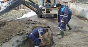 Hakkari'de su arızası çalışması