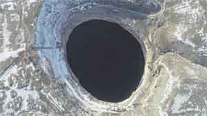 Obruk Gölü'nde 28 metrelik azalma