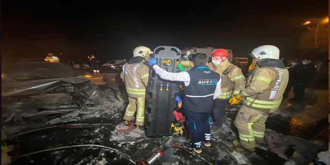 Sarıyer'de feci kaza: 2 yaralı
