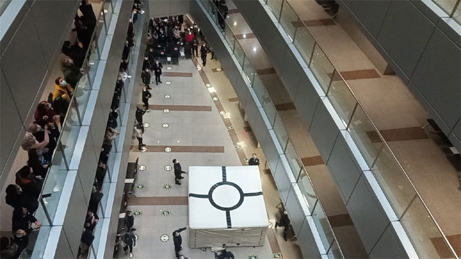 Adliyede intihar girişimi hareketliliği