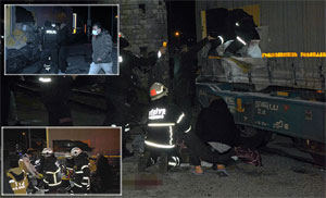 Trene gizlice binmek isteyen 2 Suriyeli, elektrik akımına kapıldı