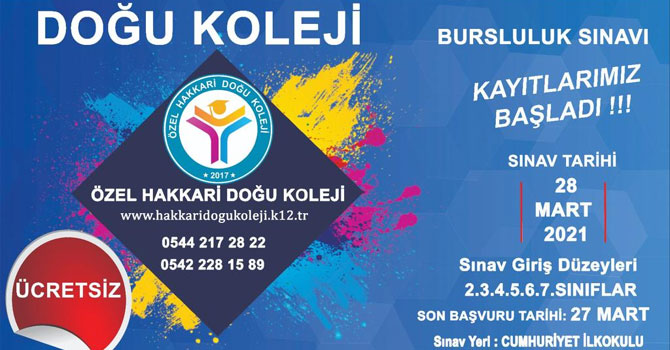 Özel Hakkari Doğu Kolejinden önemli duyuru