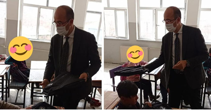 Esendere Belediyesinden öğrencilere çanta desteği