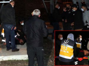 Eşiyle barışmak için yüksek gerilim hattına çıktı