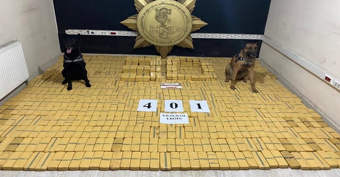 Yüksekova'da 401 kilo eroin ele geçirildi