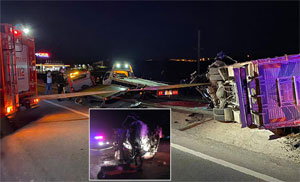 Önce otomobile sonra ambulansa çarptı: 4 ölü, 2 yaralı