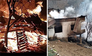 Artvin’de 12 ev yandı