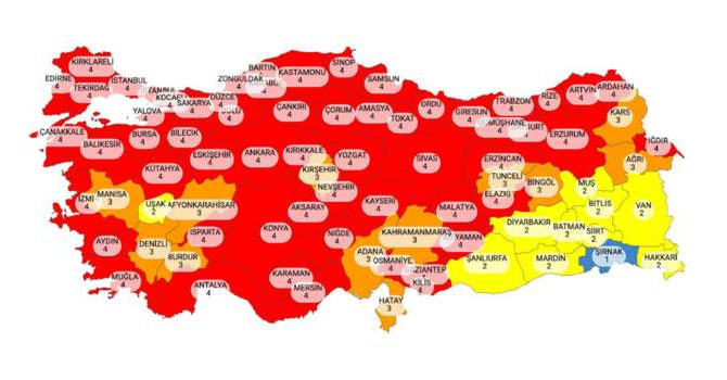 58 şehir için hafta sonu sokağa çıkma yasağı başladı
