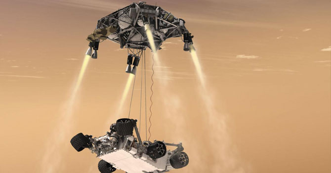 NASA, Mars'taki uzay aracının "vesikalık" fotoğrafını yayımladı