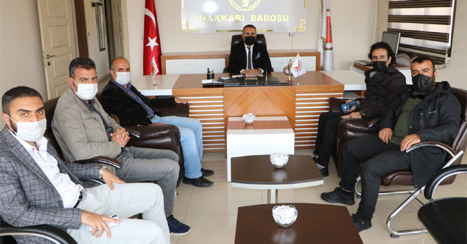 HGC'den Hakkari Barosuna tebrik ziyareti