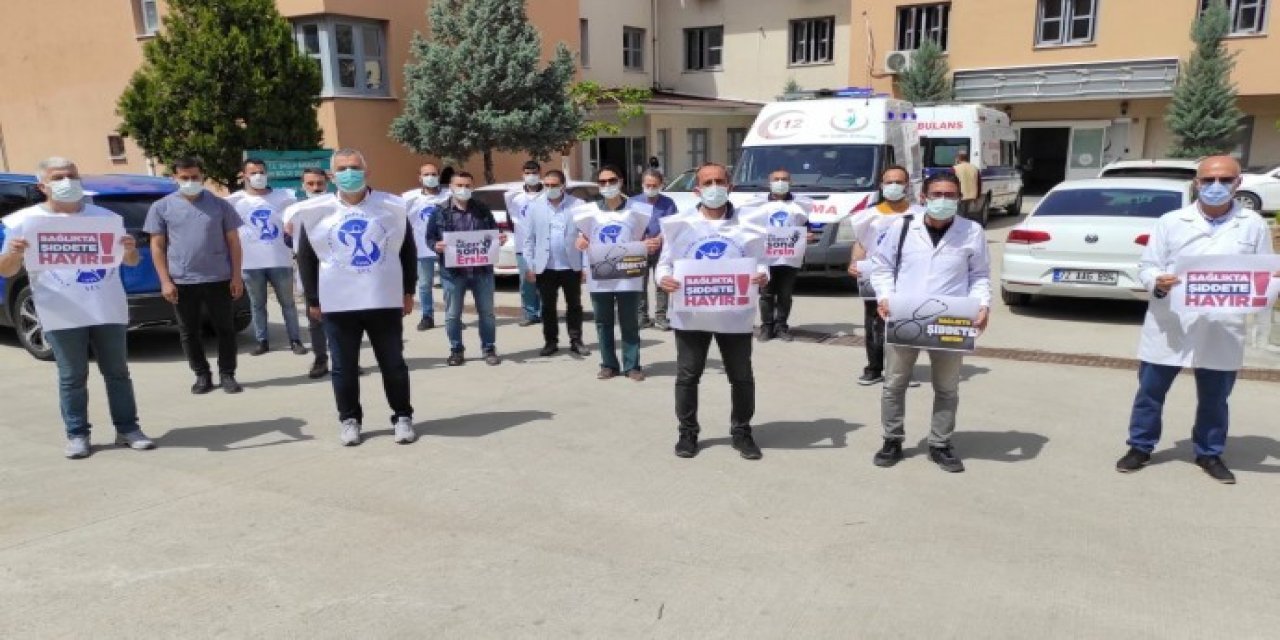 Sağlık çalışanlarına saldırıya tepki