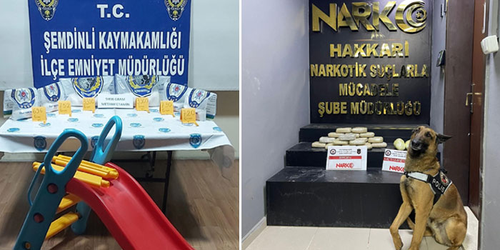Hakkari ve Şemdinli'de 20 kilo uyuşturucu maddesi ele geçirildi