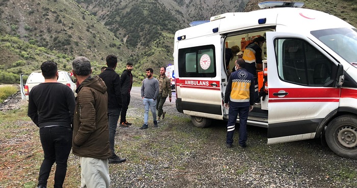 Hakkari'de araç zap suyuna uçtu