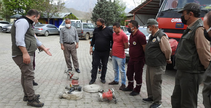 Hakkari'de orman yangınları hazırlıkları tamamlandı