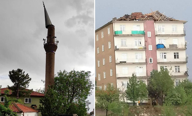 Fırtına yıkıma neden oldu