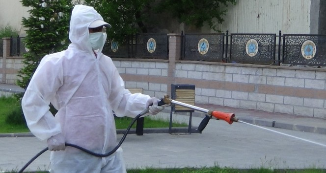 Hakkari Belediyesi ekipleri çekirgeler için harekete geçti