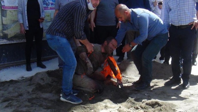 Van’da bir işçi elektrik akımına kapıldı