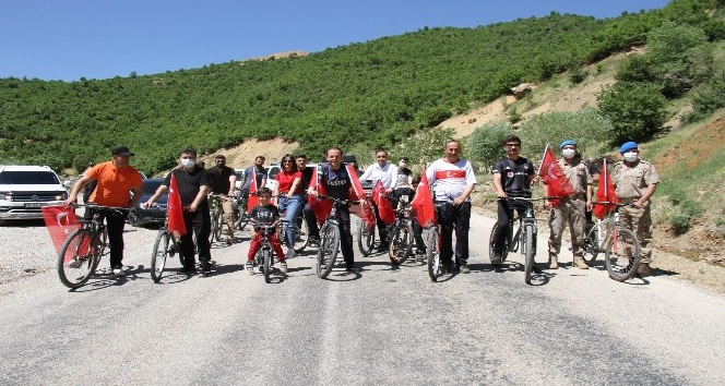 Şemdinli'de bisiklet turu
