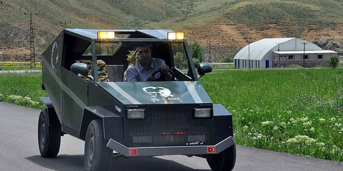 Yüksekovalı çoban Hummer yaptı! 20 litre benzinle 150 kilometre gidiyor