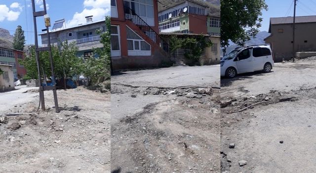 Hakkari'de tehlike saçan elektrik direğine tepki