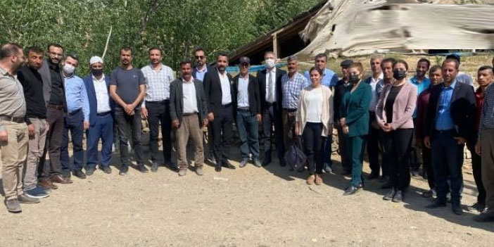 Baro, ÖHD ve İHD mahallede inceleme yaptı