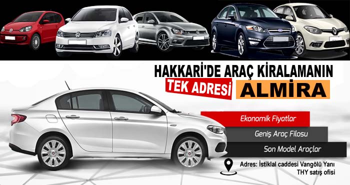 Hakkari'de araç kiralamanın tek adresi!