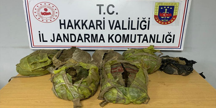 Hakkari'de 49 kilo 918 gram esrar ele geçirildi