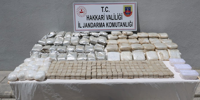 Yüksekova'da 181 kilo uyuşturucu ele geçirildi