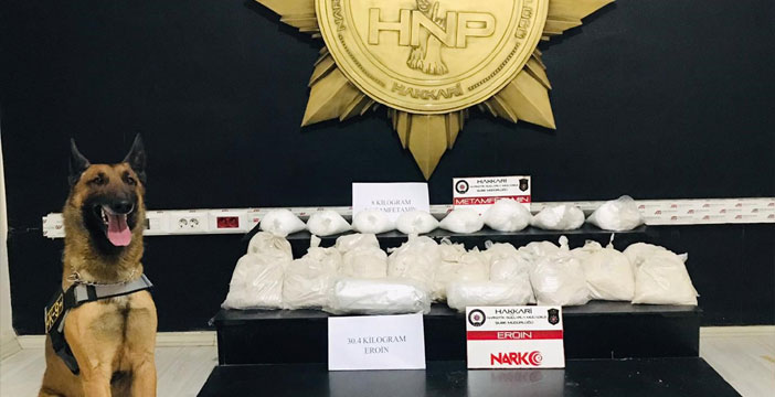 Hakkari'de uyuşturucu operasyonu