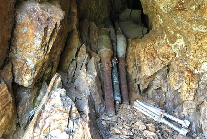 Hakkari'de antitank roketatar mühimmatı ele geçirildi