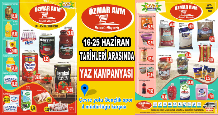 Hakkari Özmar AVM'de Yaz kampanyası!