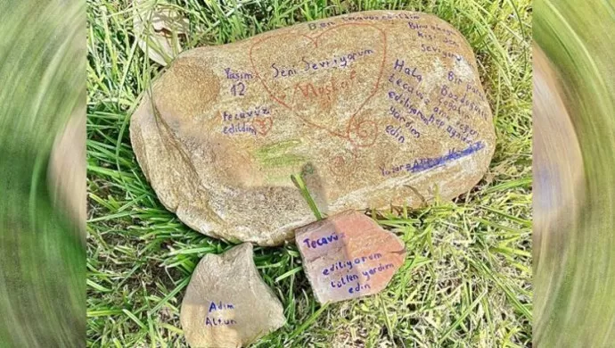 Bakanlıktan, taşa not bırakan çocuğa ilişkin açıklama