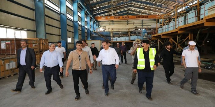 Vali Akbıyık maden tesislerini ziyaret etti