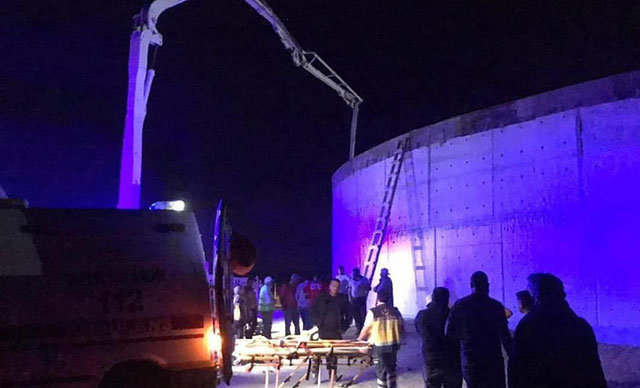 Biyogaz tesisi inşaatında göçük: 3 yaralı