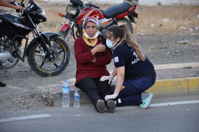 Köpeğe çarpmamak için manevra yaptı, takla atan otomobilde yaralandı