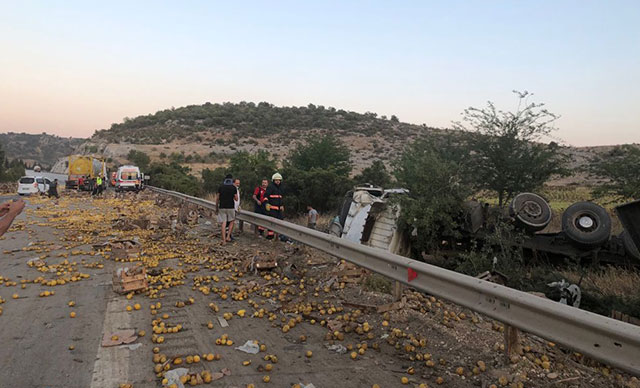 Tonlarca limon yola saçıldı