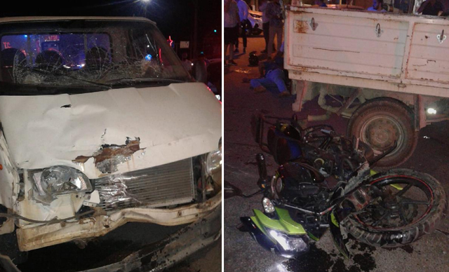 Kamyonetle çarpışan motosikletin sürücüsü öldü