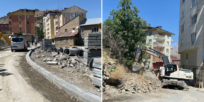 Hakkari'de alt yapı çalışmaları başladı