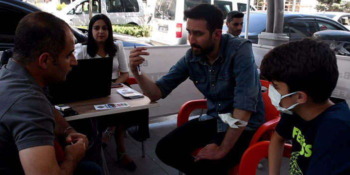 Hakkari Kural Okulları LGS tercih çadırı kurdu