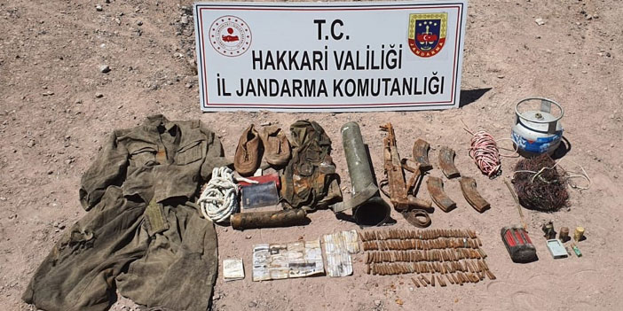 Cilo'da mühimmat ele geçirildi