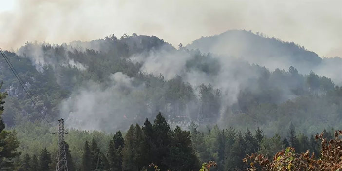 Orman yangınıyla mücadele dördüncü gününde