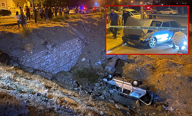 İki otomobilin çarpıştığı kaza sonrası aracı terk edip kaçtılar