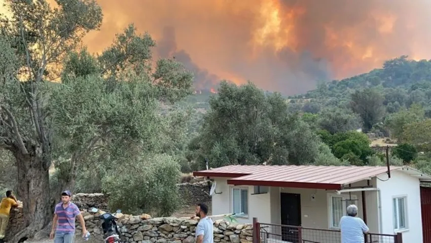 Milas'ta 2 mahalle tahliye edildi