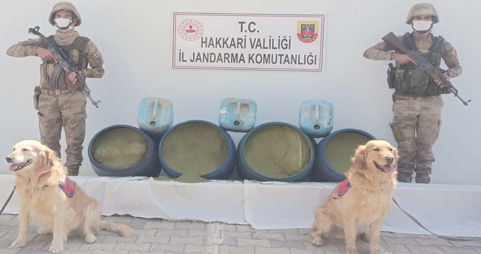Hakkari'de 318 kilo esrar ele geçirildi