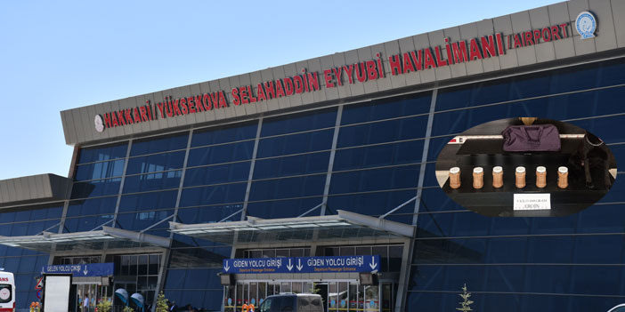 Yüksekova Havalimanı’nda 5 kilo 600 gram eroin ele geçirildi