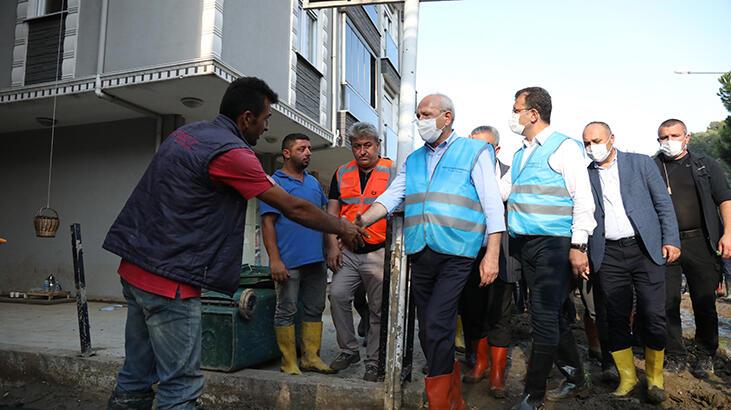 Kılıçdaroğlu sel bölgesinde