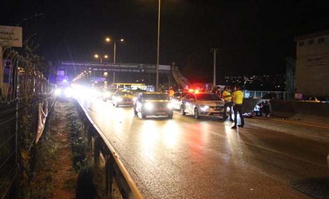 Üst geçidi kullanmadı canından oldu