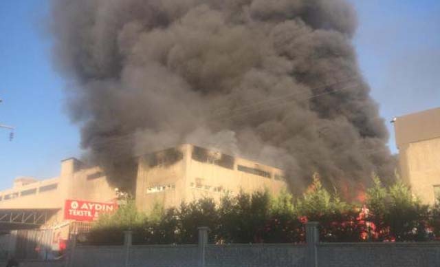 Tekstil farikasında yangın