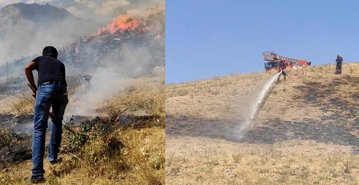 Hakkari'de korkutan yangın!